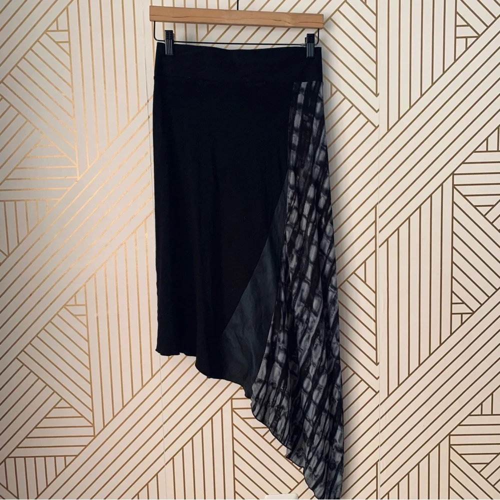 Rock n Karma 2 piece set abstract geometric patchwork skirt set asymmetrical M - Picture 8 of 14